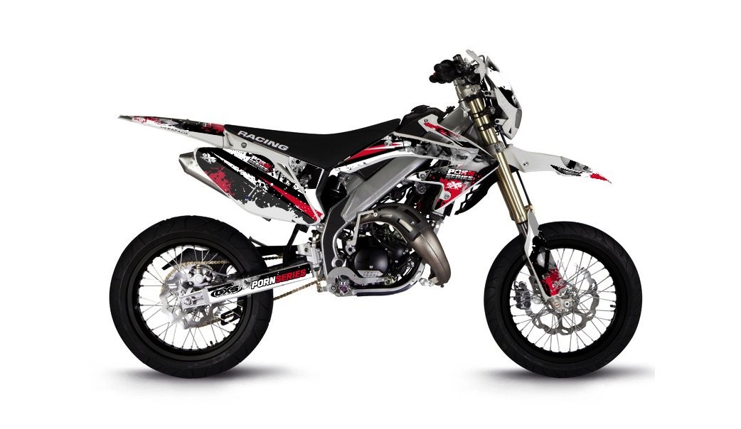 Kit déco HM 50cc 2007-2012 Pornseries V2 Rouge HM HONDA VENT