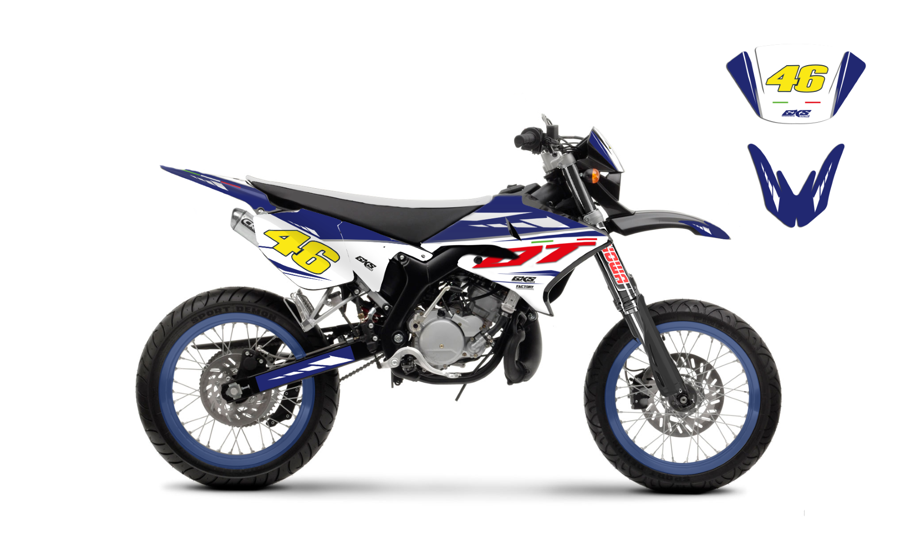 Kit déco YAMAHA DT50 04-18 GP STYLE YAMAHA / MBK