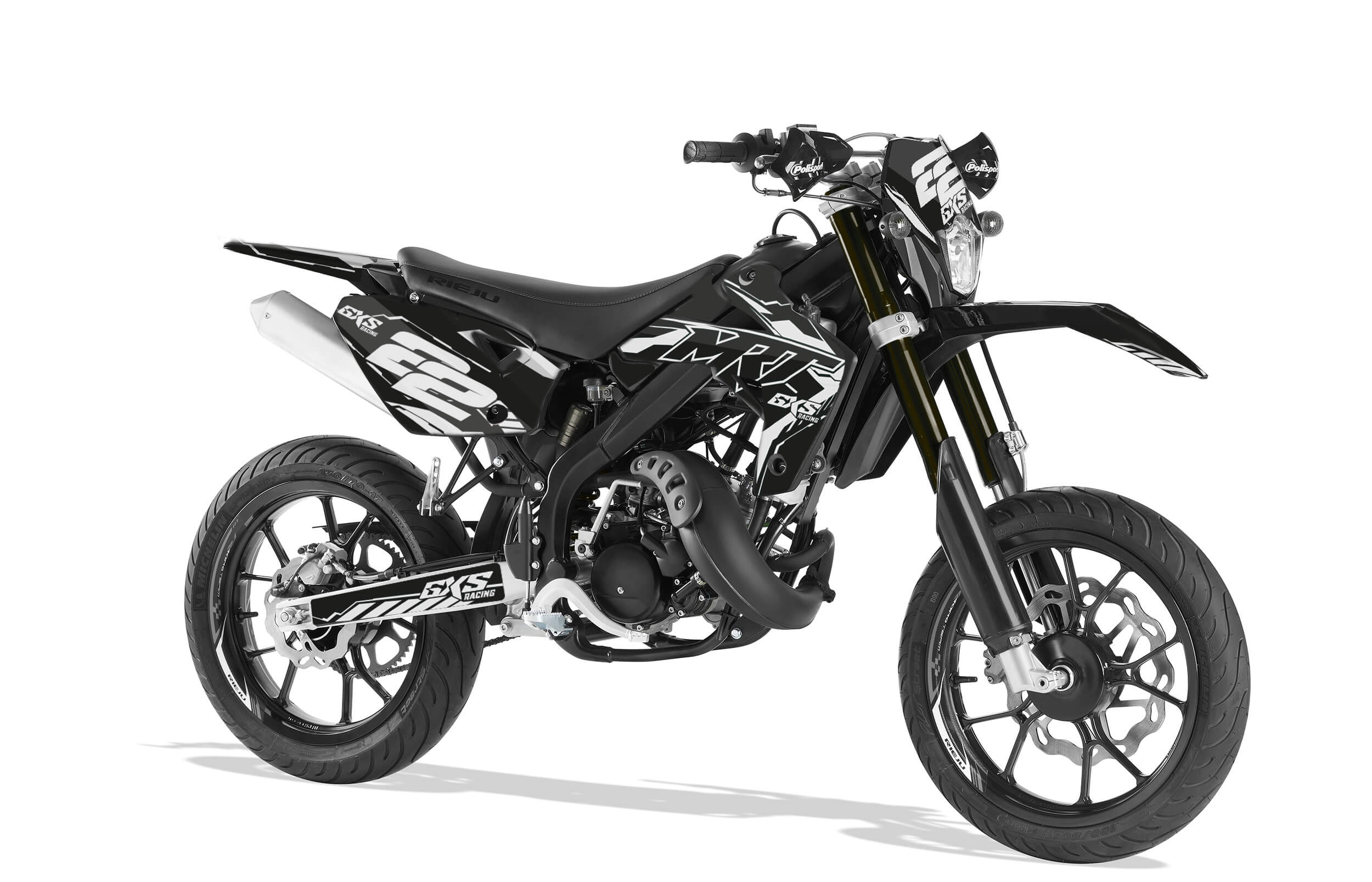 Kit déco Rieju MRT PRO 2009-2020 BLACK TECH RIEJU
