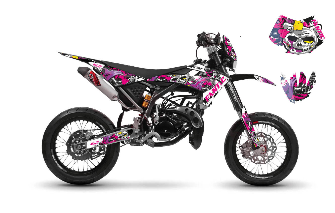 Kit déco Fantic Motard Performance 18-20 ZOMBI GIRLY FANTIC