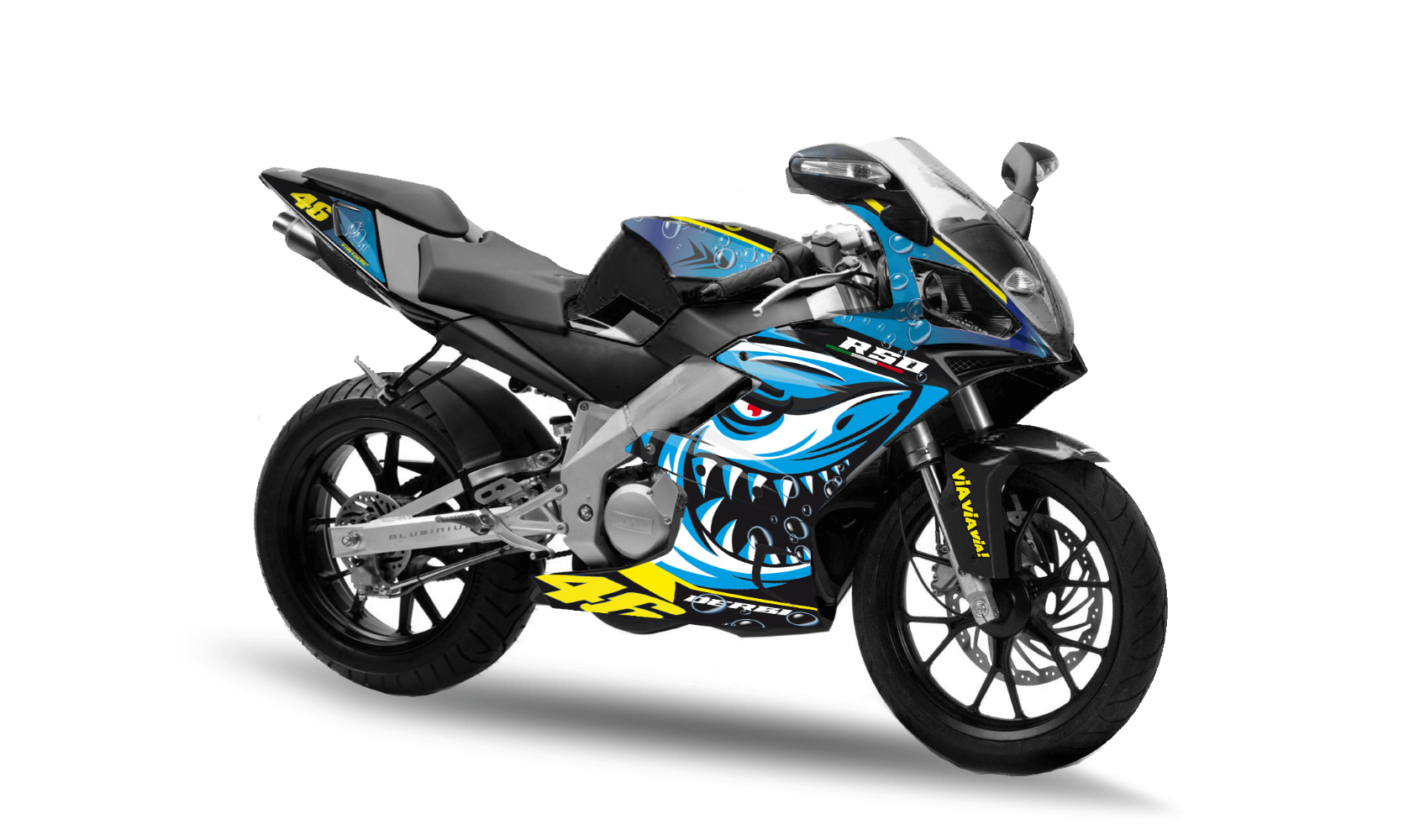 Kit déco DERBI GPR 2004-2010 2T DESIGN SHARK 46 DERBI / GILERA